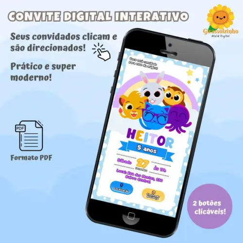 Convite Interativo Bolofofos 2