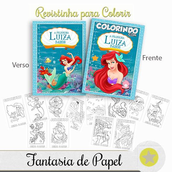 Revistinha Colorir  20x14,5 - FAZEMOS NO TEMA DA SUA FESTA!