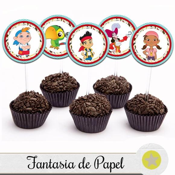 TOPPER PARA DOCE JAKE E OS PIRATAS