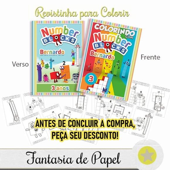Revistinha Colorir Number Blocks 20x14,5