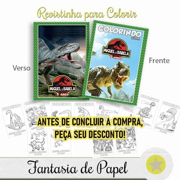 Revistinha Colorir Jurassic Park 20x14,5
