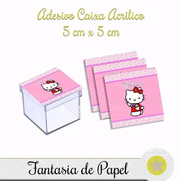 ADESIVO CAIXA DE ACRÍLICO HELLO KITTY
