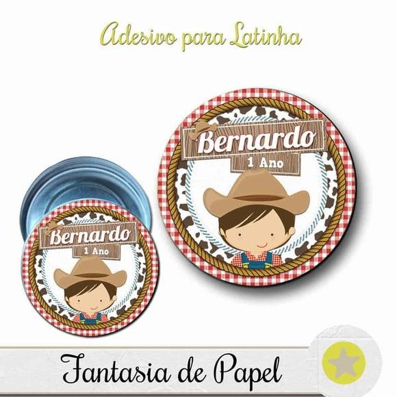 ADESIVO PARA LATINHA FAZENDINHA