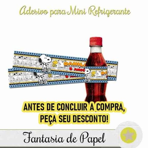Rótulo para Mini Refrigerante Snoopy