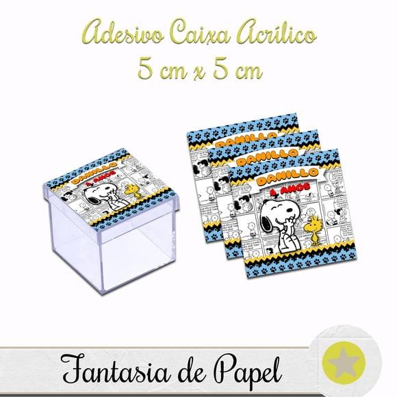 ADESIVO CAIXA ACRÍLICO SNOOPY
