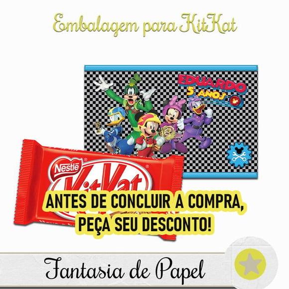 Caixa Kitkat Mickey Sobre Rodas