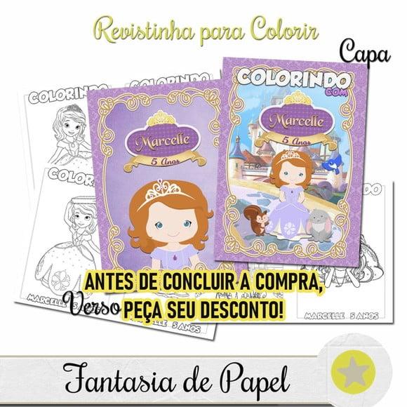 Revistinha para Colorir Princesa Sofia 20x14,5