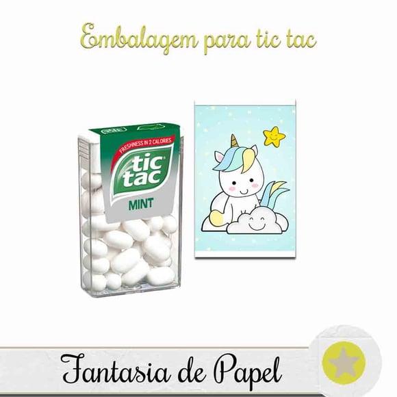 Embalagem para Tic Tac Unicórnio