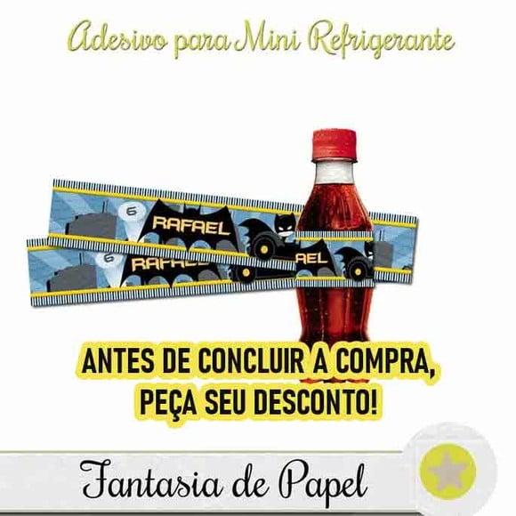Rótulo para Mini Refrigerante Batman