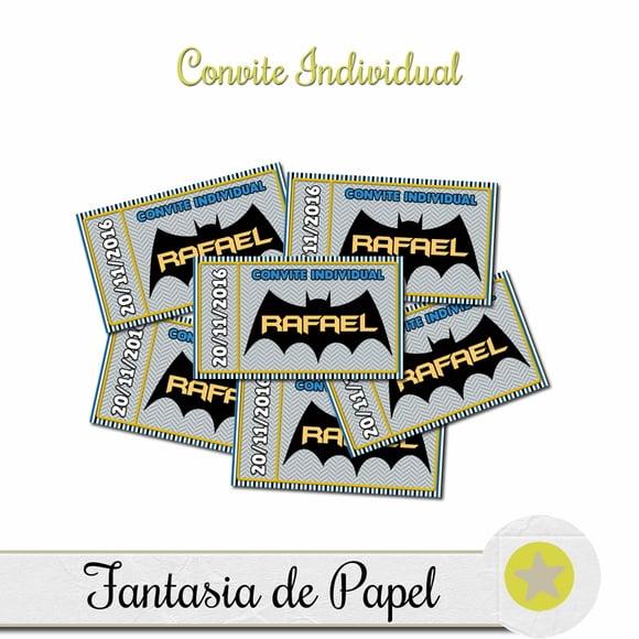 Convite Individual Batman