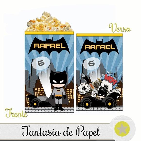 Caixa Pipoca/cachepô Batman
