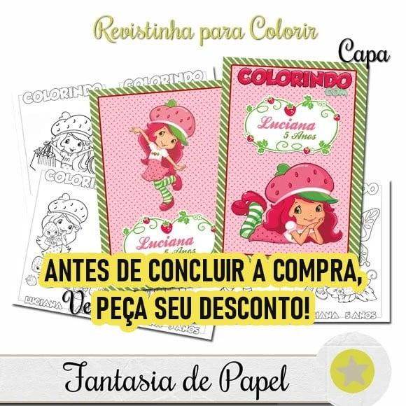 Revistinha para Colorir Moranguinho 20x14,5
