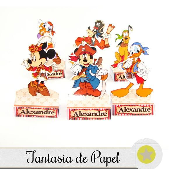 PORTA MINI CHOCOLATE MICKEY PIRATA