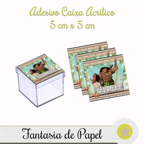 ADESIVO CAIXA ACRÍLICA MOANA