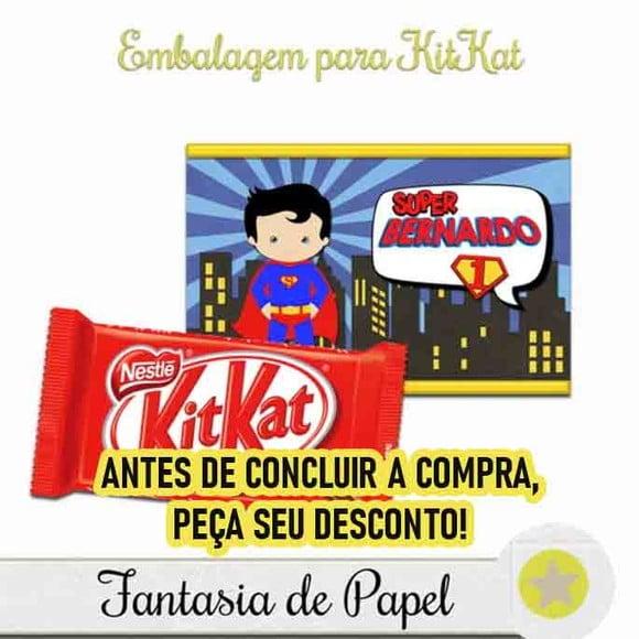 Caixa Kitkat Super Homem