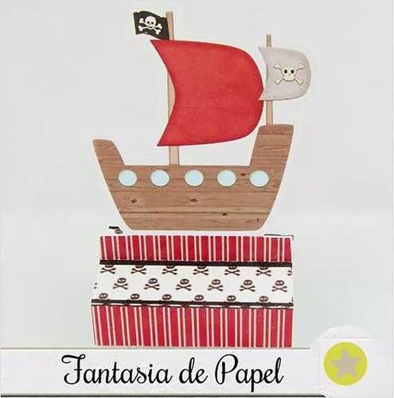 PORTA MINI CHOCOLATE NAVIO PIRATA