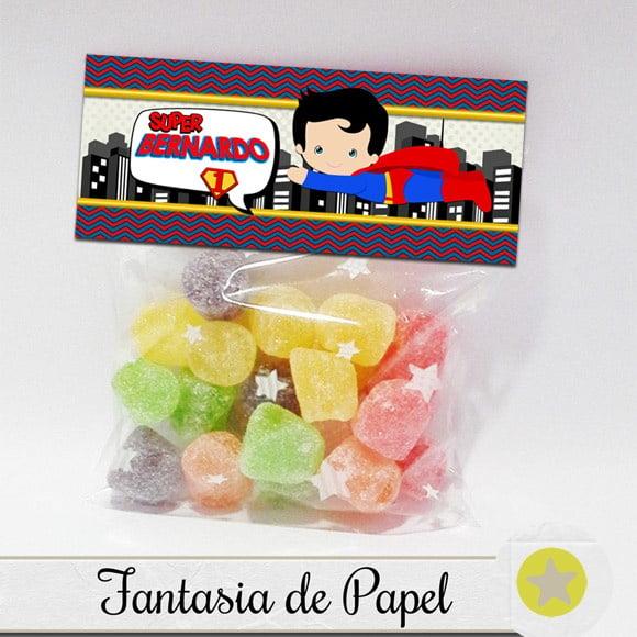 LAPELA + SAQUINHO DOCE SUPER HOMEM