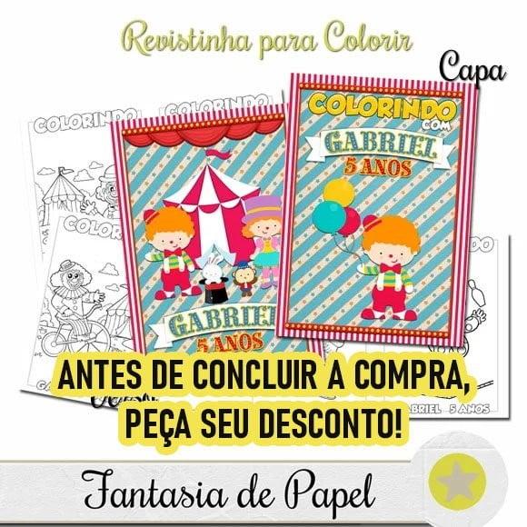 Revistinha para Colorir Circo 20x14,5