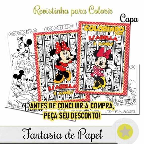 Revistinha para Colorir Minnie 1 20x14,5