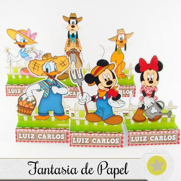 PORTA MINI CHOCOLATE FAZENDINHA MICKEY