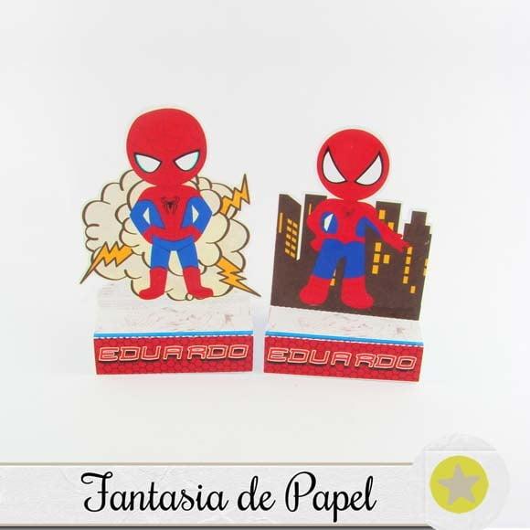 PORTA MINI CHOCOLATE DUPLO HOMEM ARANHA