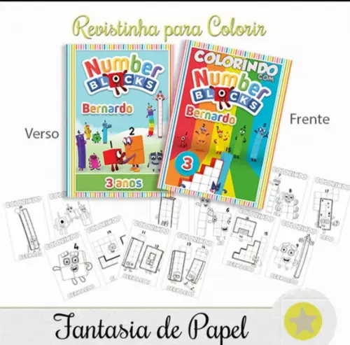 Revistinha Colorir  20x14,5 - FAZEMOS NO TEMA DA SUA FESTA!
