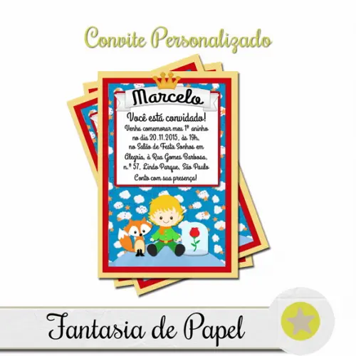 CONVITE PEQUENO PRÍNCIPE 2