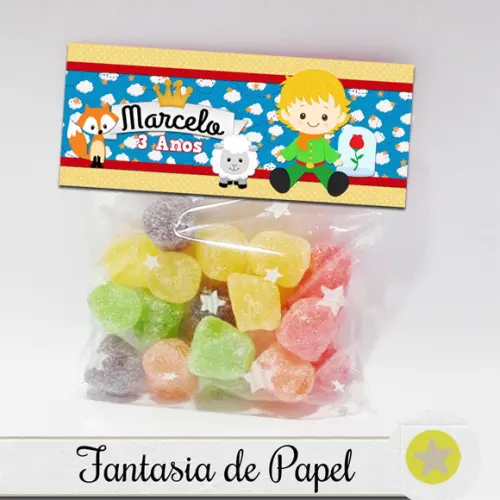 LAPELA + SAQUINHO DOCE PEQUENO PRÍNCIPE