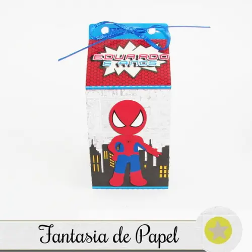 CAIXA DE LEITE HOMEM ARANHA