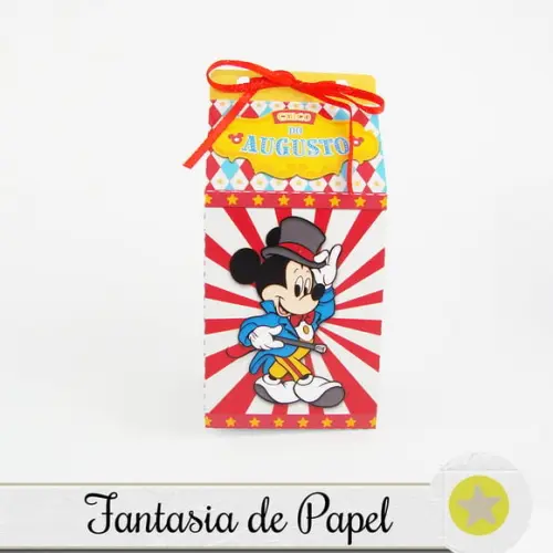 CAIXA DE LEITE CIRCO DO MICKEY