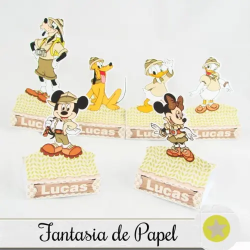 PORTA MINI CHOCOLATE MICKEY SAFÁRI