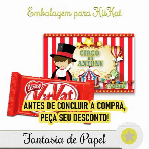 Caixa Kitkat Circo
