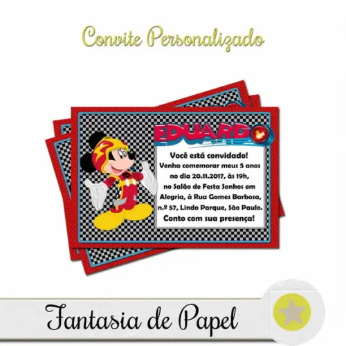 CONVITE MICKEY SOBRE RODAS 1