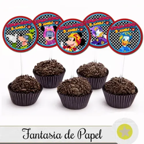 TOPPER PARA DOCE MICKEY SOBRE RODAS II
