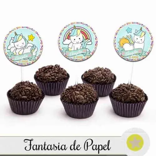 TOPPER PARA DOCE UNICÓRNIO 2