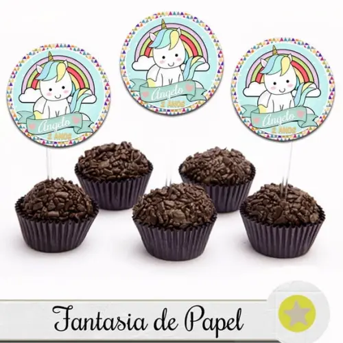 TOPPER PARA DOCE UNICÓRNIO 1