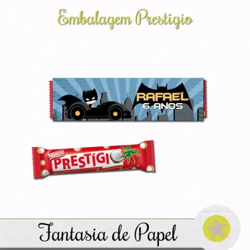 Embalagem para Prestígio Batman