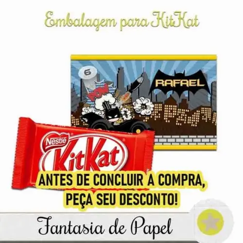 Caixa Kitkat Batman
