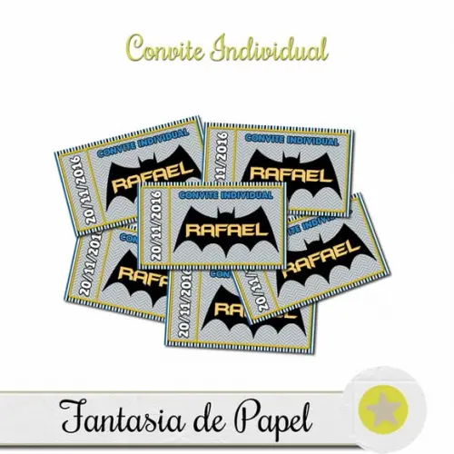 Convite Individual Batman