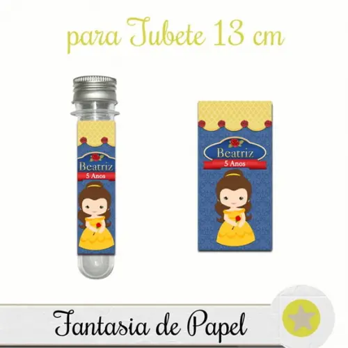 ADESIVO PARA TUBETE BELA E A FERA