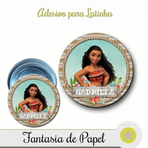 ADESIVO PARA LATINHA MOANA