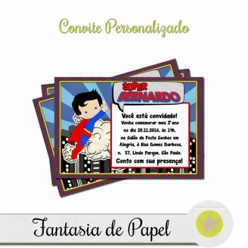 CONVITE SUPER HOMEM