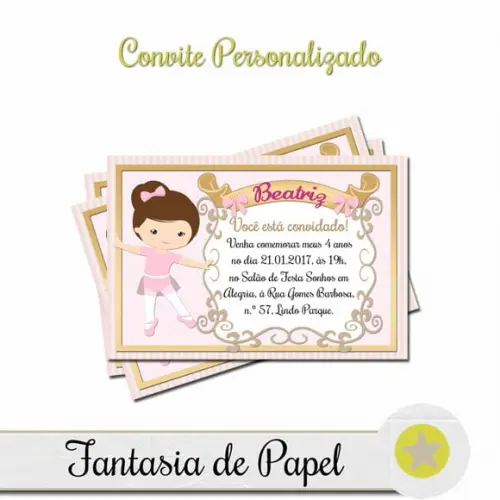 CONVITE BAILARINA