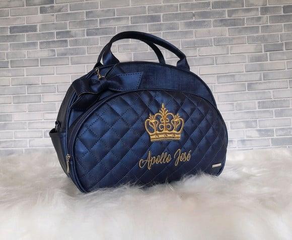 Bolsa Maternidade Grande Ursinho Azul Marinho