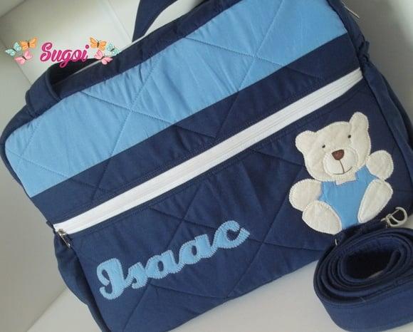 Bolsa para bebê grande menino urso
