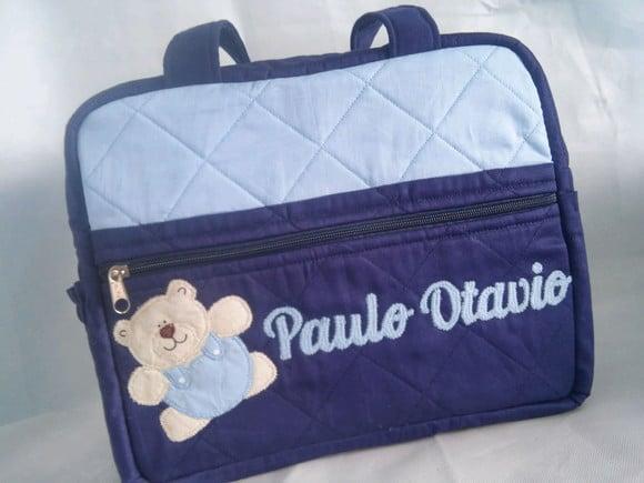 Bolsa para bebê grande menino urso