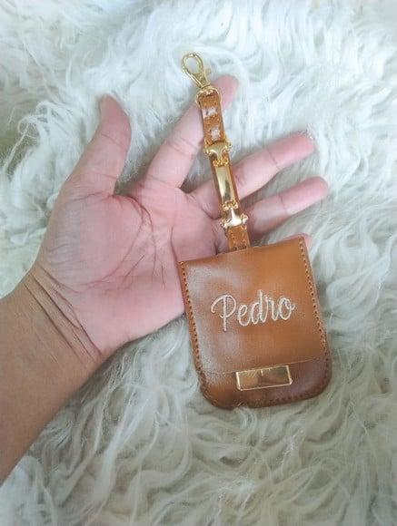 Chaveiro Bolsa Maternidade (tag Birdao) Caramelo