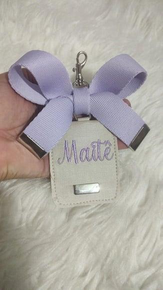 Chaveiro com Laço de Bolsa Maternidade com Tag