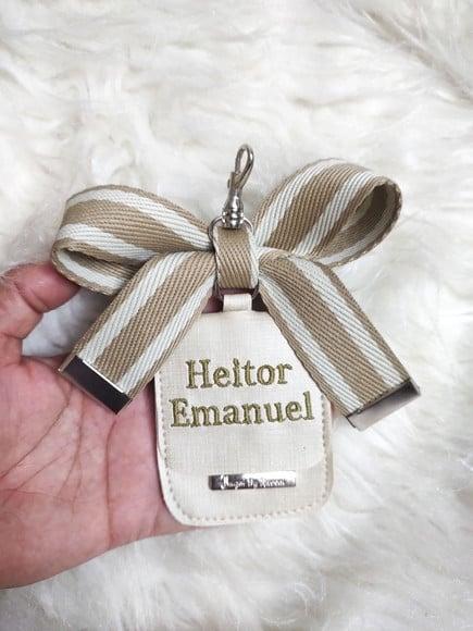 Chaveiro Com Laço De Bolsa Maternidade Com Tag