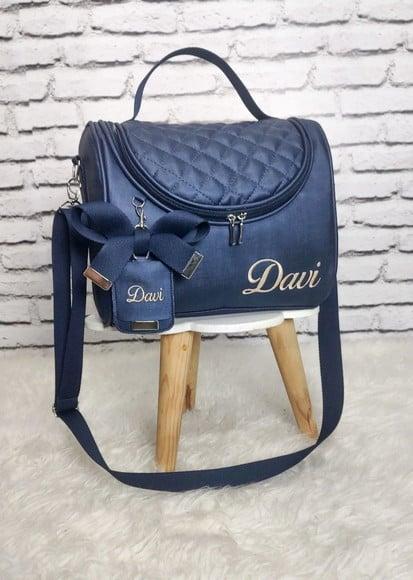 Frasqueira Térmica do Bebê Azul Marinho (bolsa Passeio Bebê)